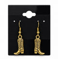 Gold Boot Earrings