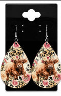 Light Pink Cow Earrings