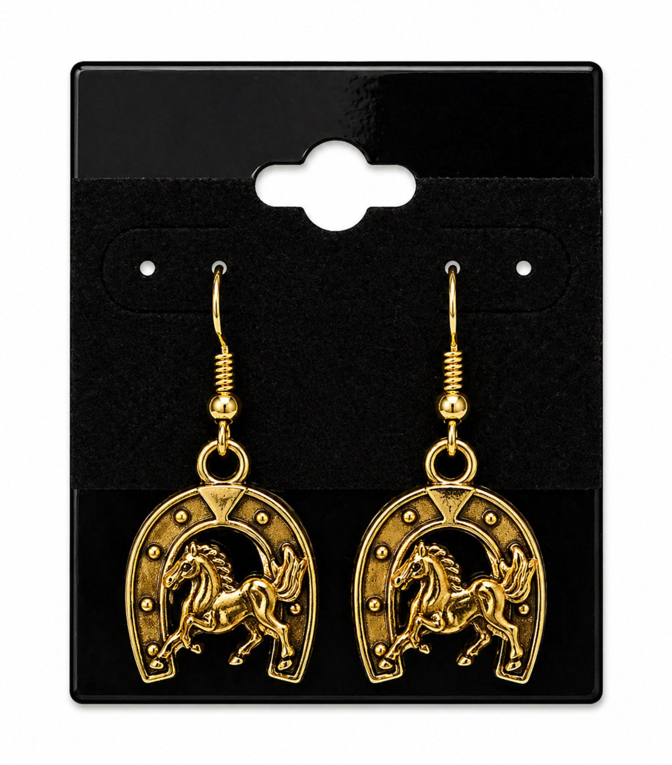Gold Horseshoe Earrings