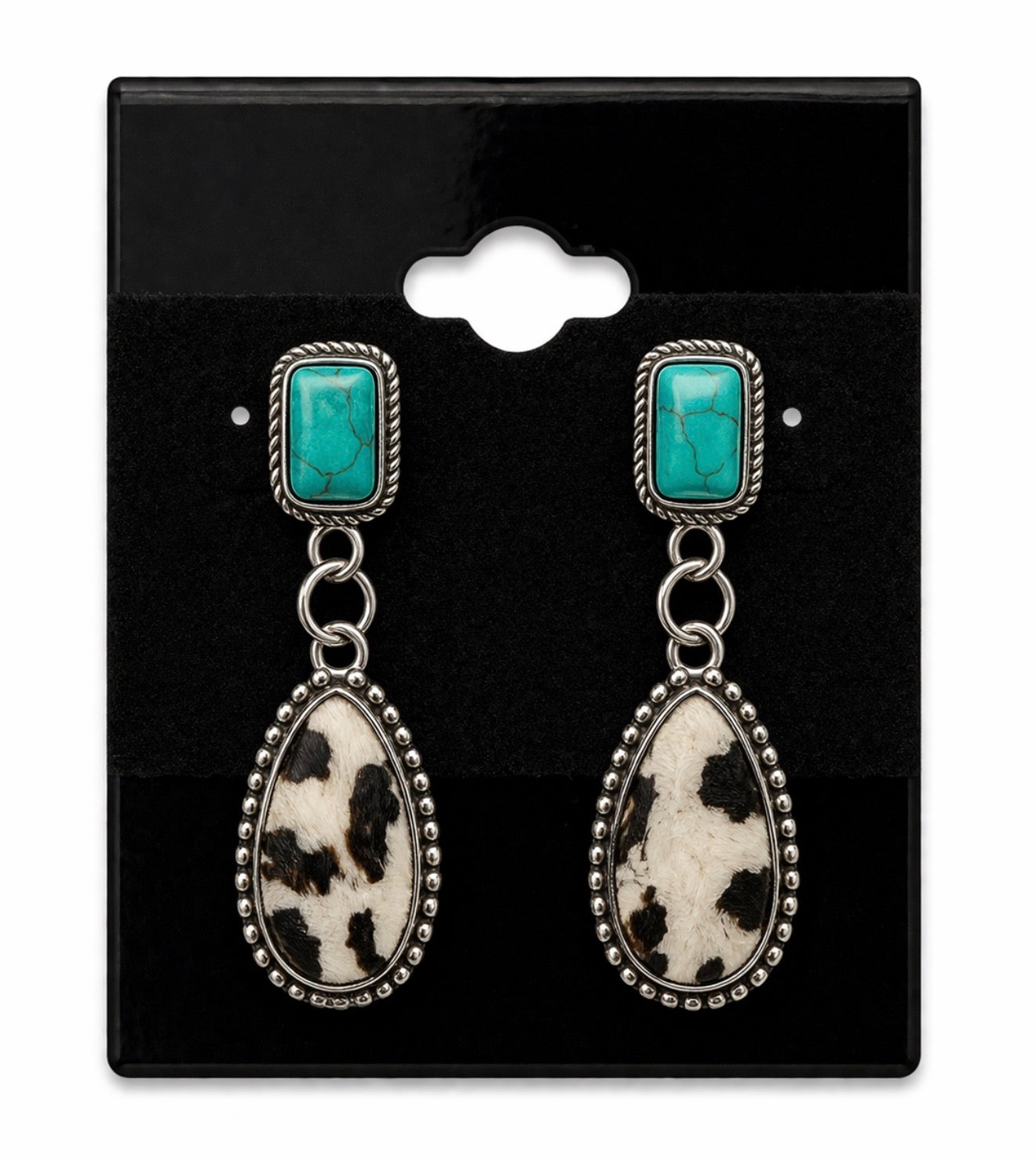 Cow Print Earrings
