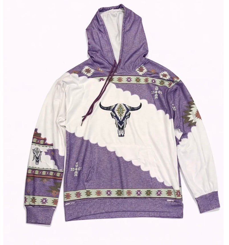 Purple Aztec Hoodie