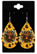 Yellow Highland Cow Earrings
