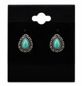 Teardrop Teal Earrings