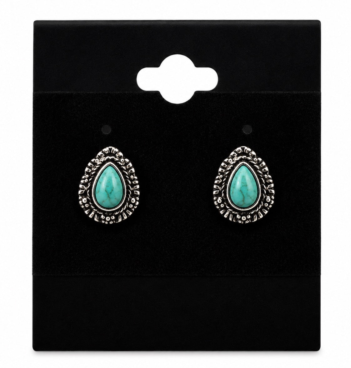 Teardrop Teal Earrings