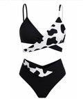 Cow Print 2 Piece Swimsuit