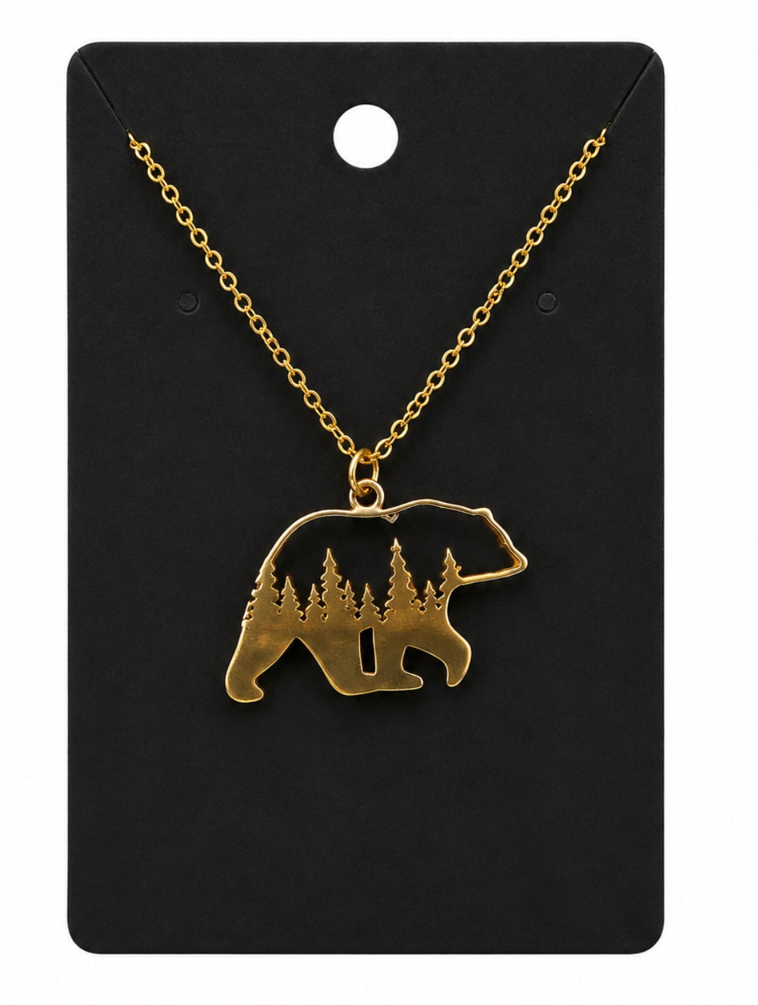 Golden Bear Necklace