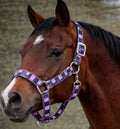 Purple Checker Breakaway Halter Size Extra Full