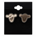 Marble Black Earrings