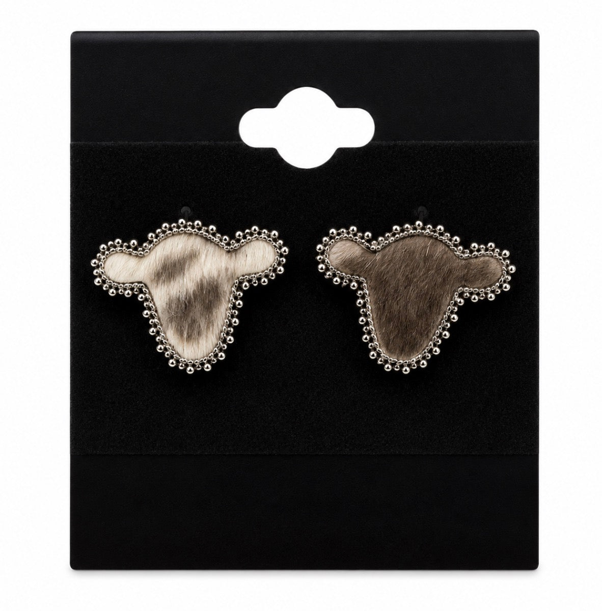 Marble Black Earrings
