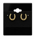 Gold Horseshoe Earrings