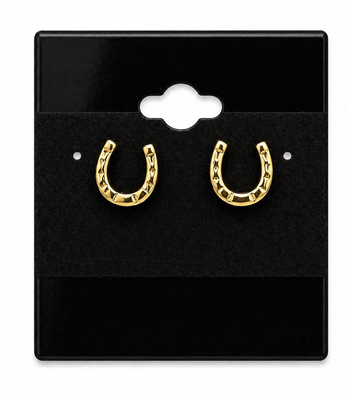 Gold Horseshoe Earrings