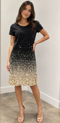 Black Gold Dress