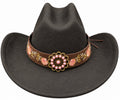 Black/pink cowboy hat