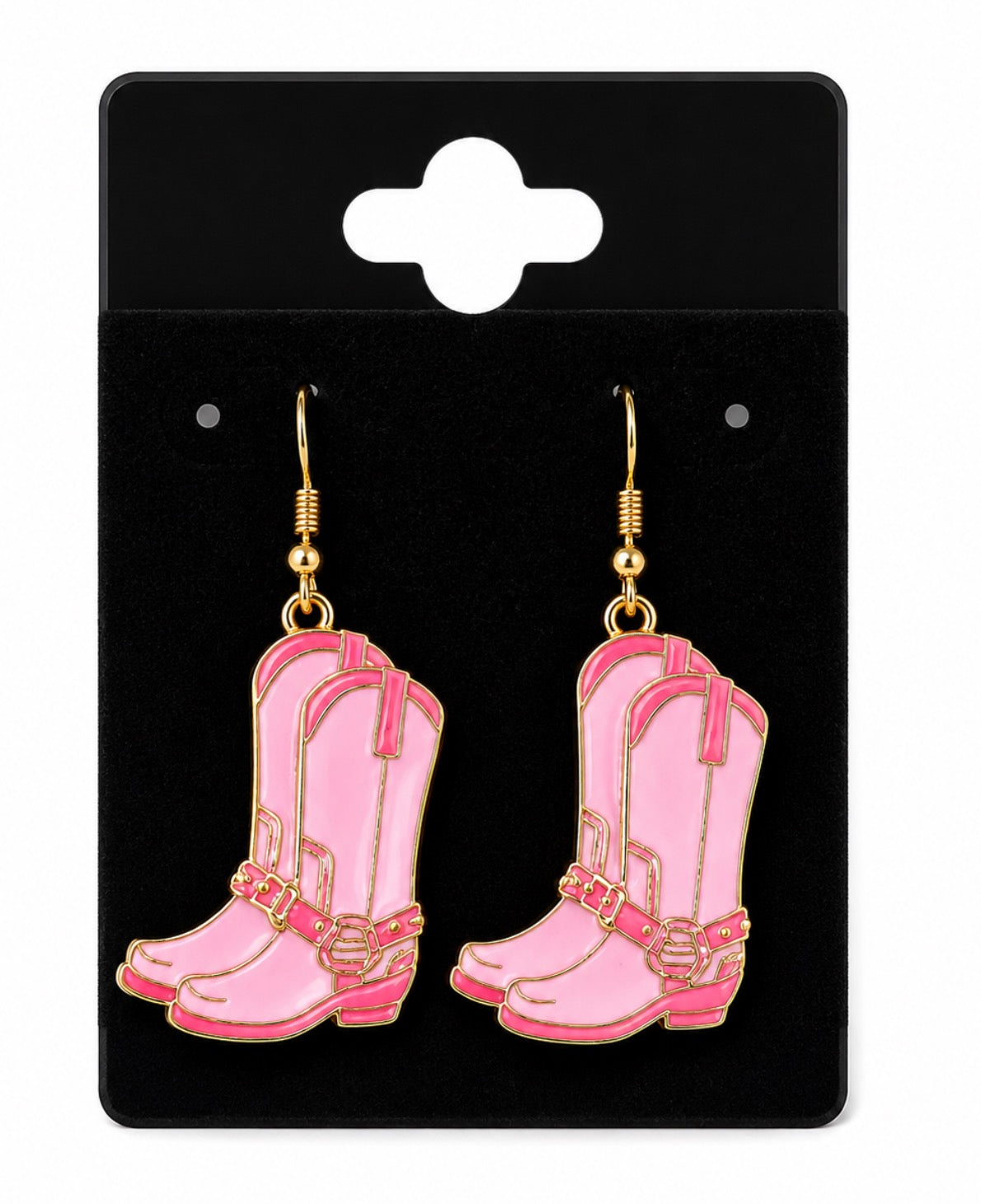Pink Boot Earrings