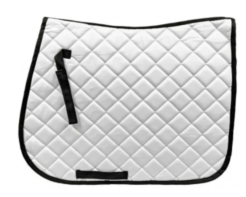 White All Purpose Saddle Pad