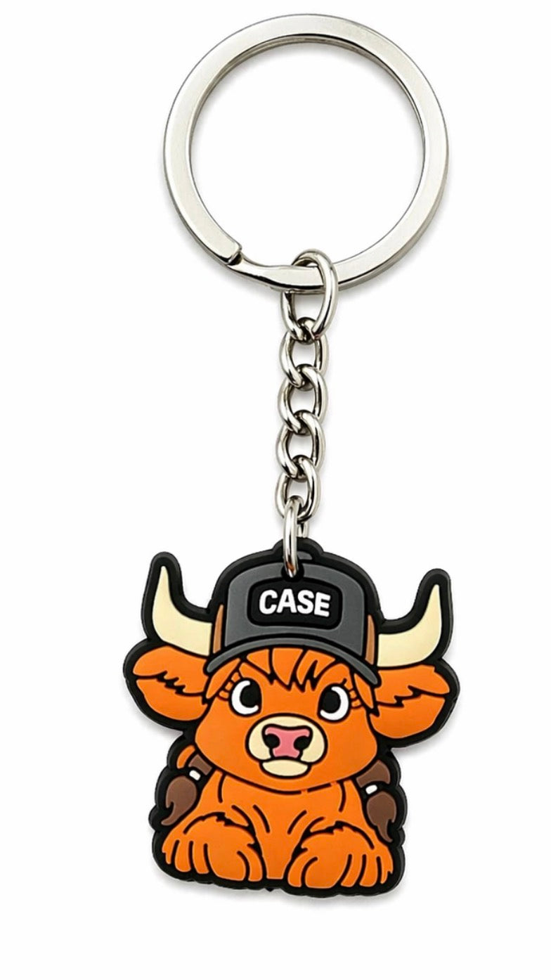 Case Highland Cow Keychain