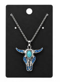 Blue Skull Necklace