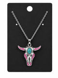Pink Skull Necklace