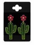 Cactus Floral Earrings