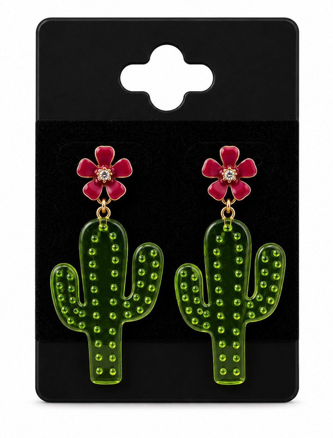Cactus Floral Earrings