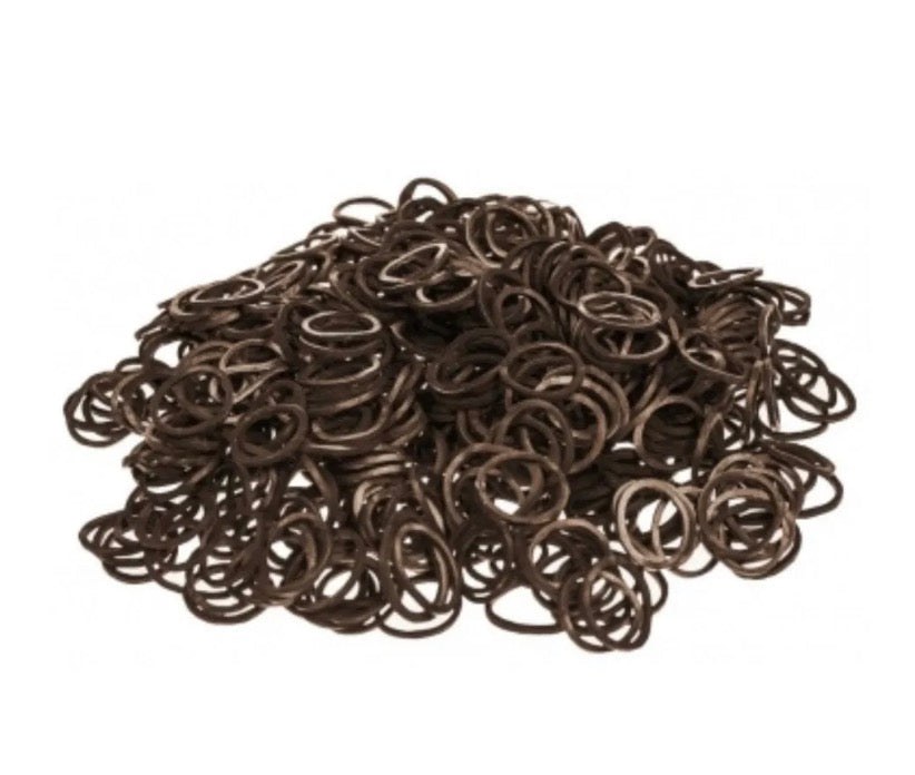 500 Count Braiding Bands Brown