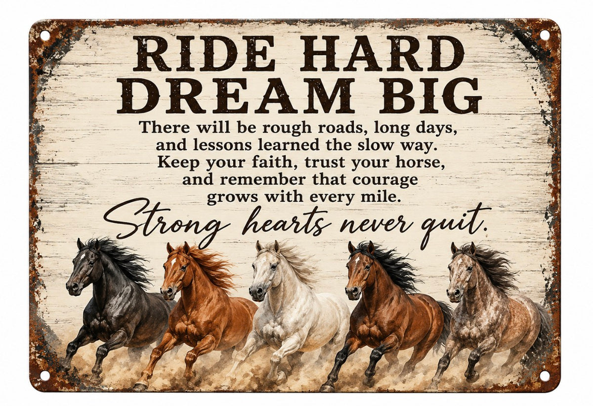 Ride Hard Sign