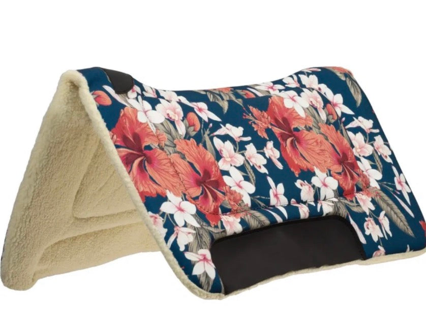 Floral Western Saddle Pad