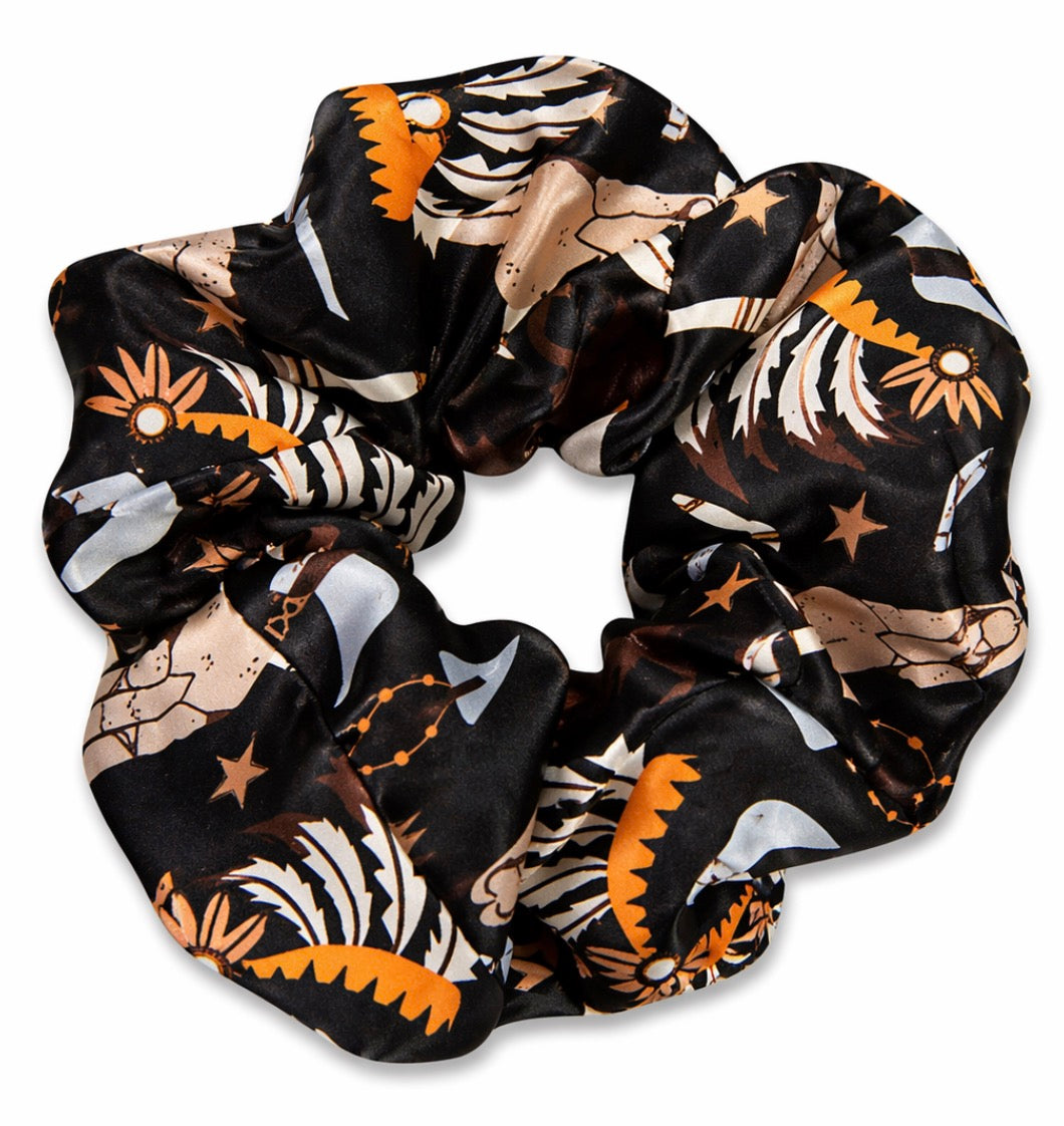 Black Western Scrunchie