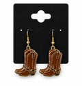 Brown Boot Earrings