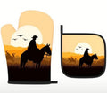 Sunset Horse Potholders