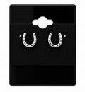 Silver Horseshoe Earrings