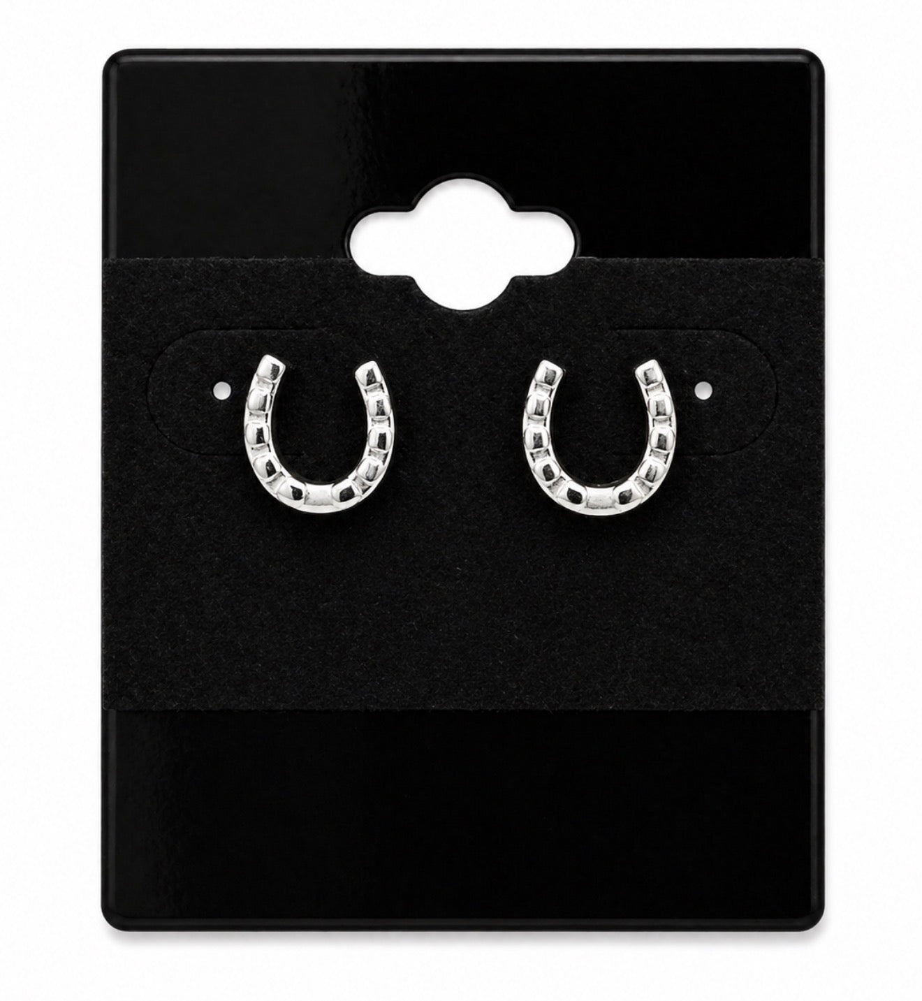 Silver Horseshoe Earrings