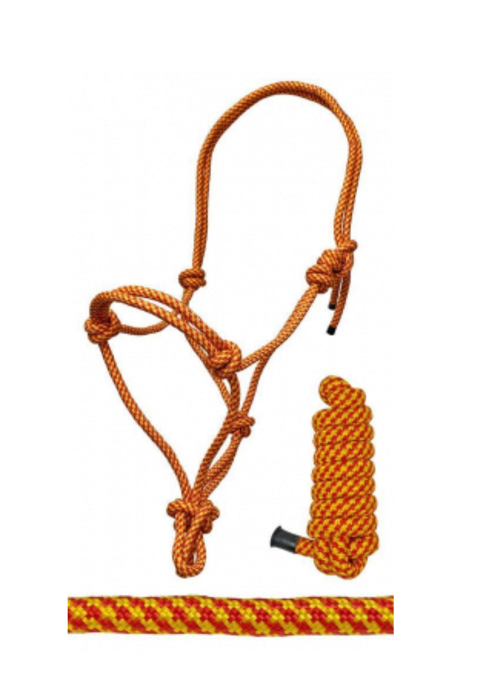 Yellow Rope Halter W Lead