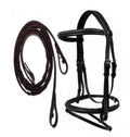 Brown Padded English Bridle W Reins