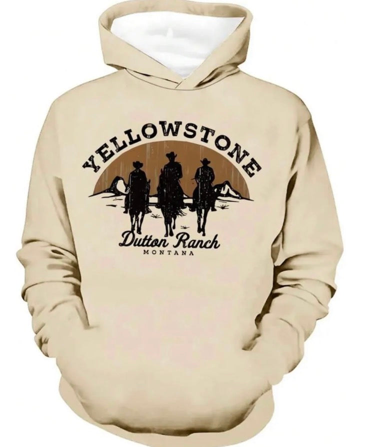 Men’s Tan Yellowstone Hoodie