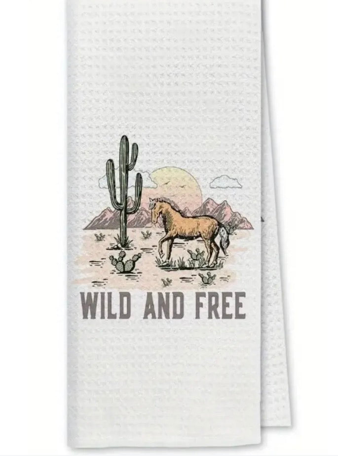 Wild And Free Kitchen Towel
