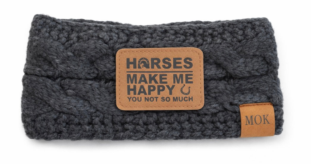 Horses Make Me Happy Headband