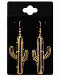 Cactus Gold Earrings