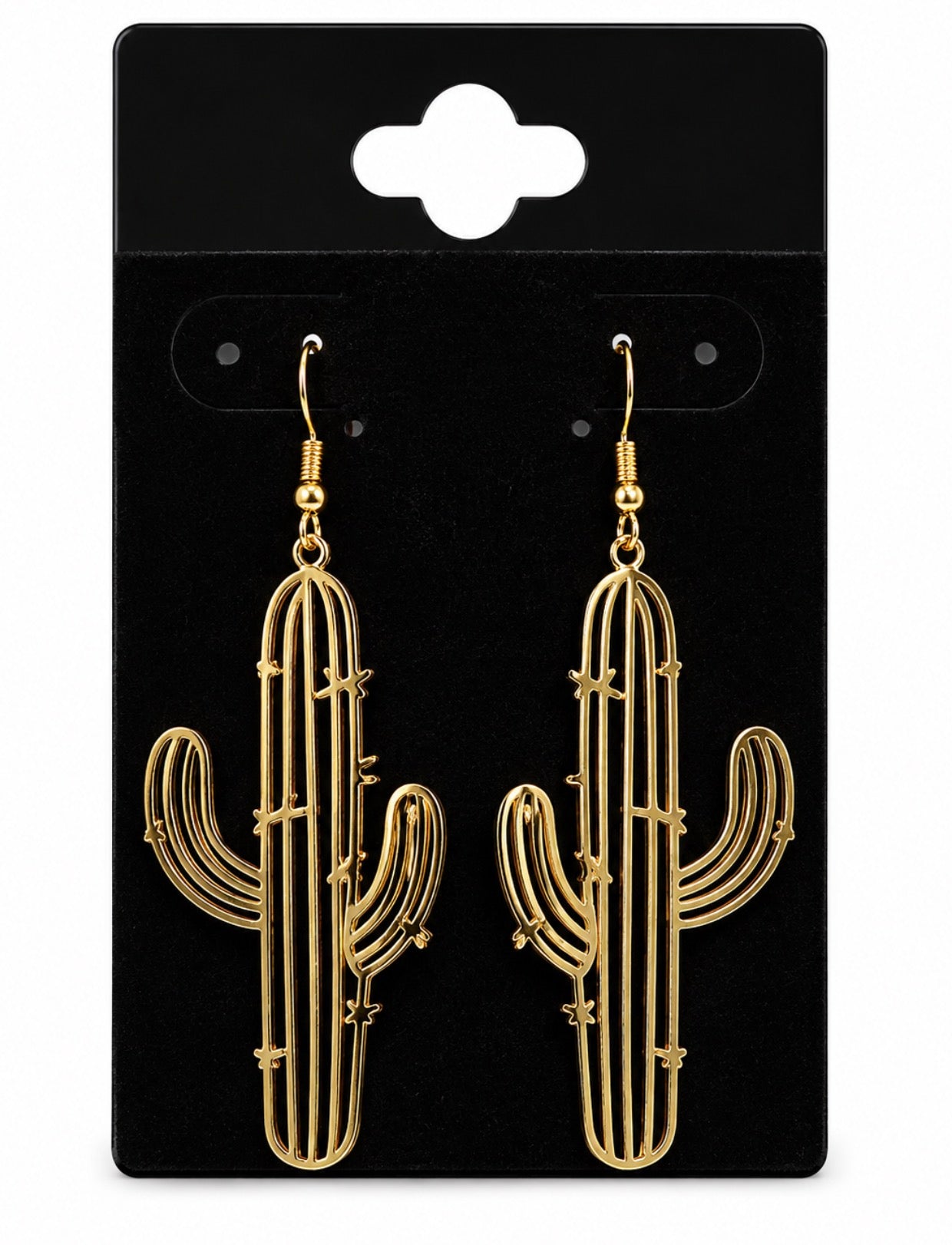 Cactus Gold Earrings