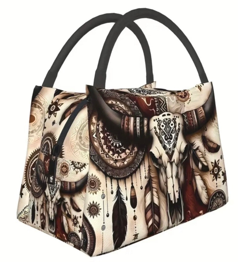 Insulated Western Lunch Tote