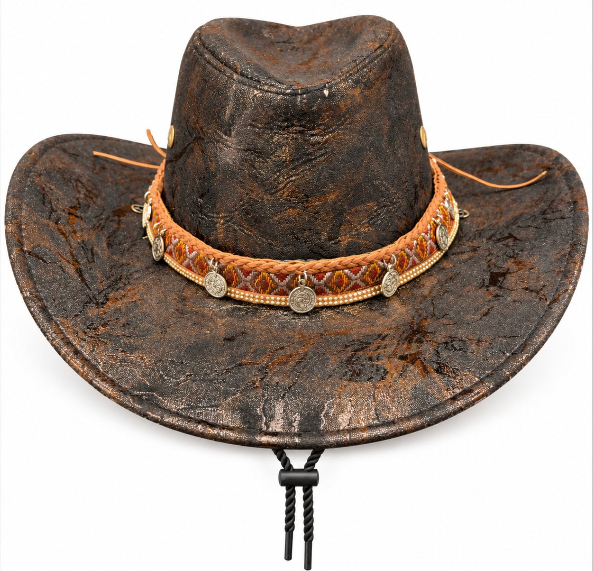 Black Floral Sunhat