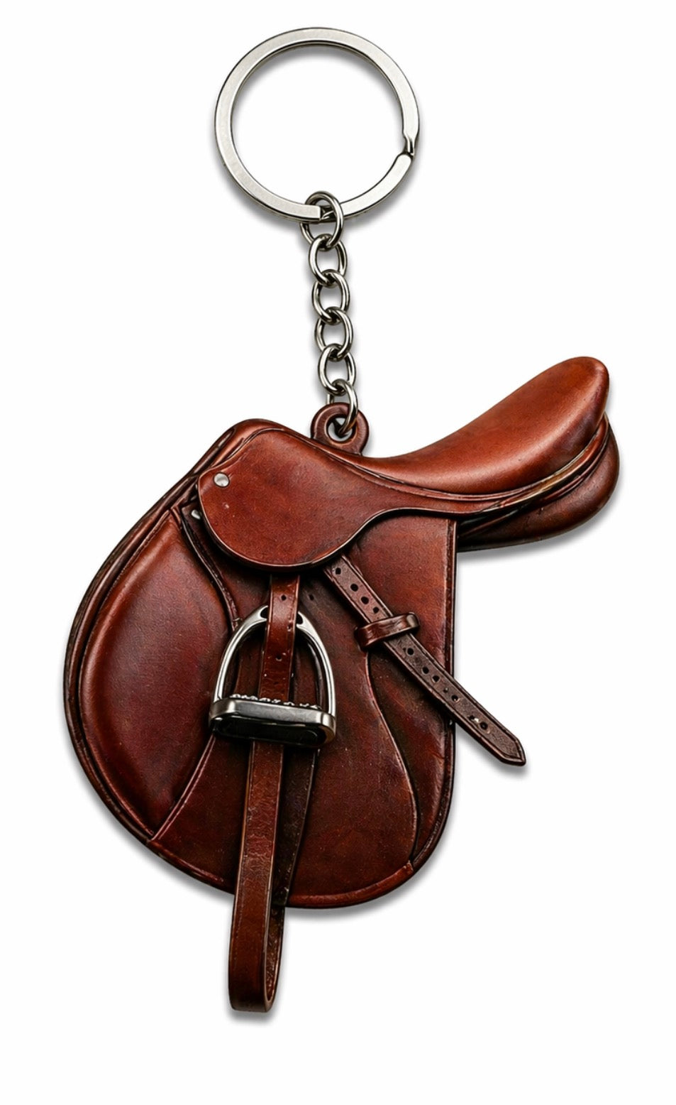 English Saddle Brown Keychain