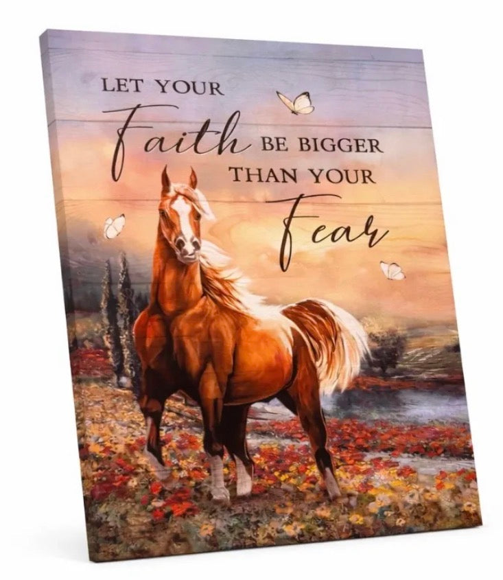 Faith Bigger Than Fear Canvas Print