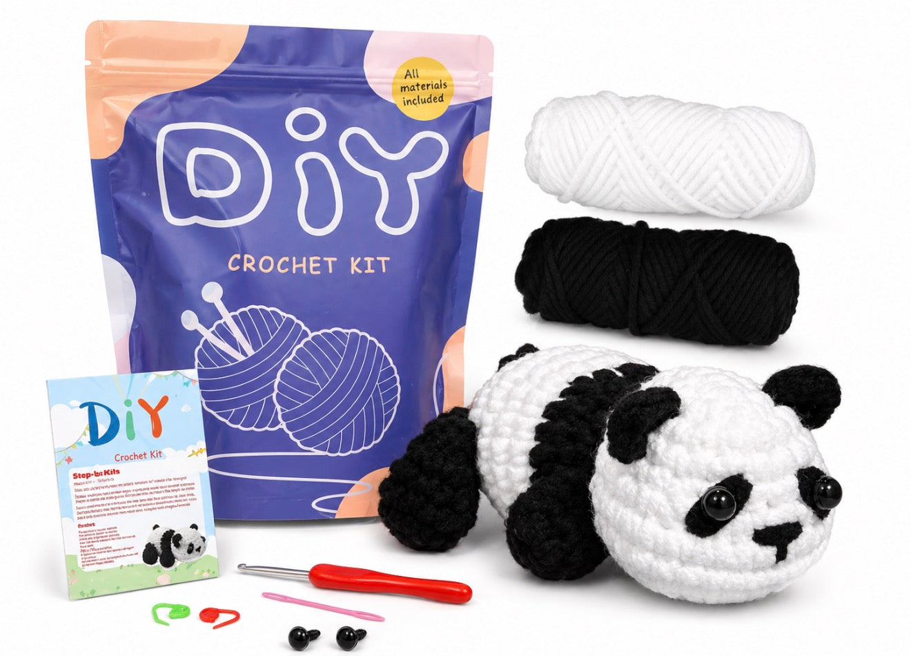 Panda Crochet Kit