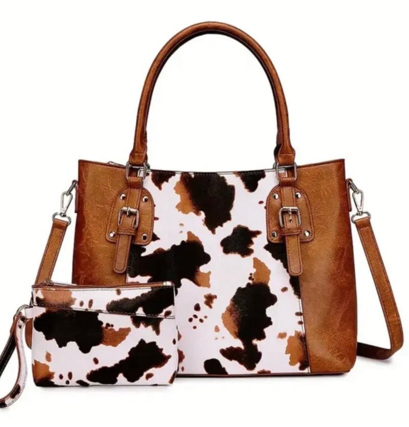 Western Cow Print Purse