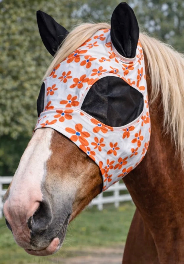 Orange Draft Fly Mask