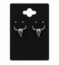Silver Skull Earrings