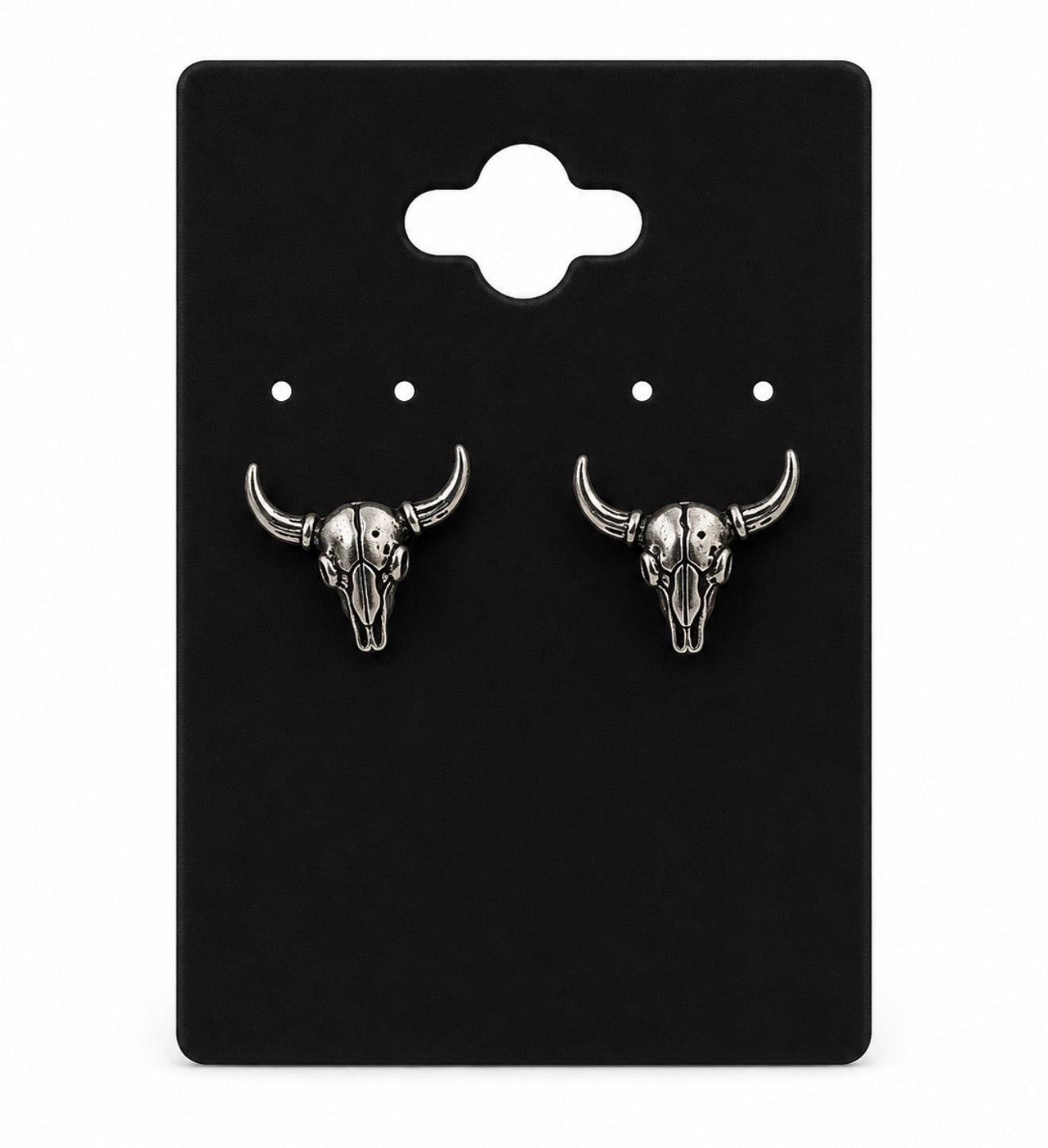 Silver Skull Earrings