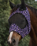 Purple Leopard Fly Mask