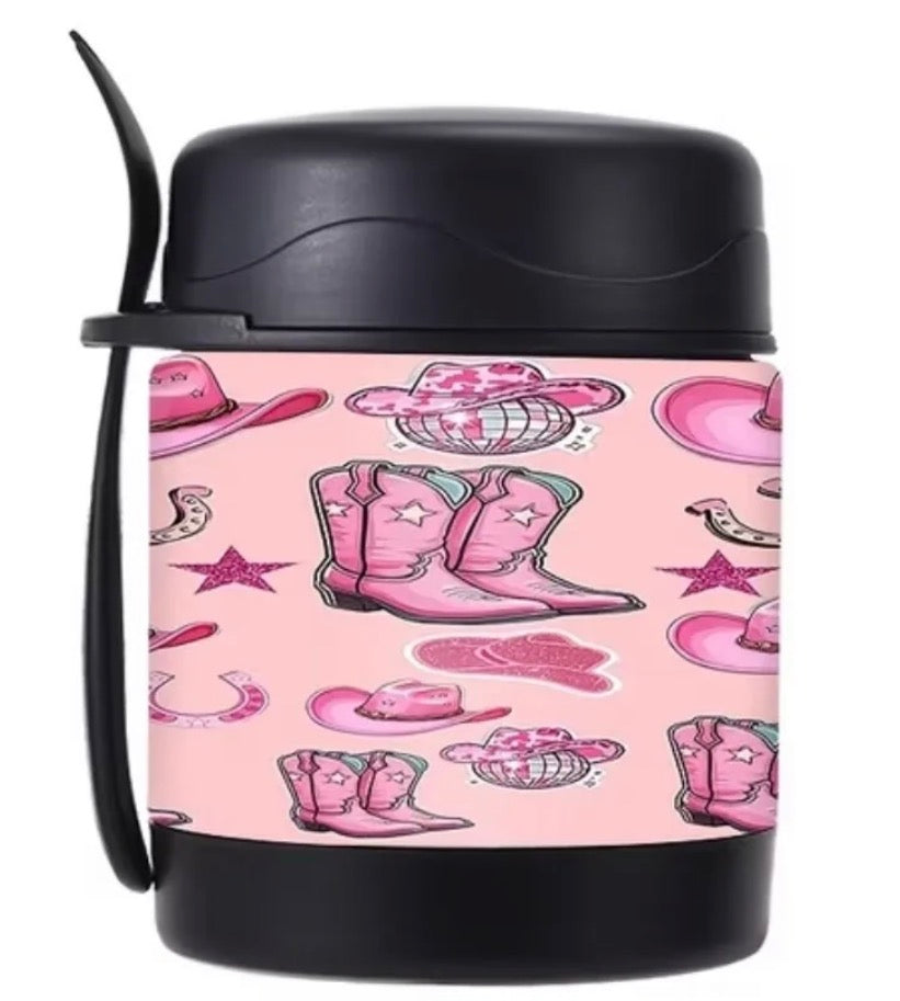 Black Western Food Thermos